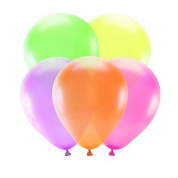 5 Ballons de Couleur Néon 5 Ballons de Couleur Néon