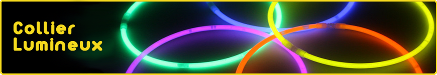 collier lumineux fluo