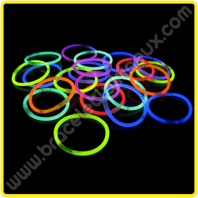 Bracelet Fluorescent Lumineux - 206 Pcs Bâton Lumineux Enfant 100 Bracelet  Lumineux avec 106 Connecteurs pour Bracelet Lumineux Fluo Soiree Baton Lumineux  Fluorescent Mariage