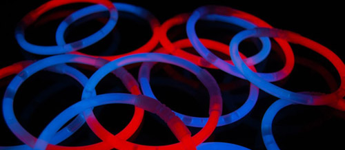 bracelet lumineux tricolore pour fete