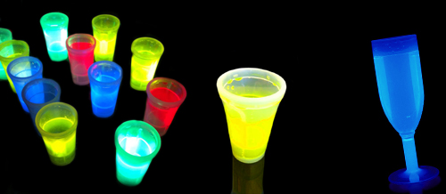 verre phosphorescent fluo