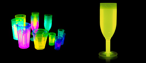 verres lumineuses pour fete