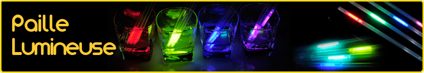 paille lumineuse fluo