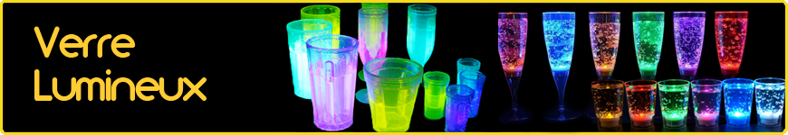 verre lumineux fluo